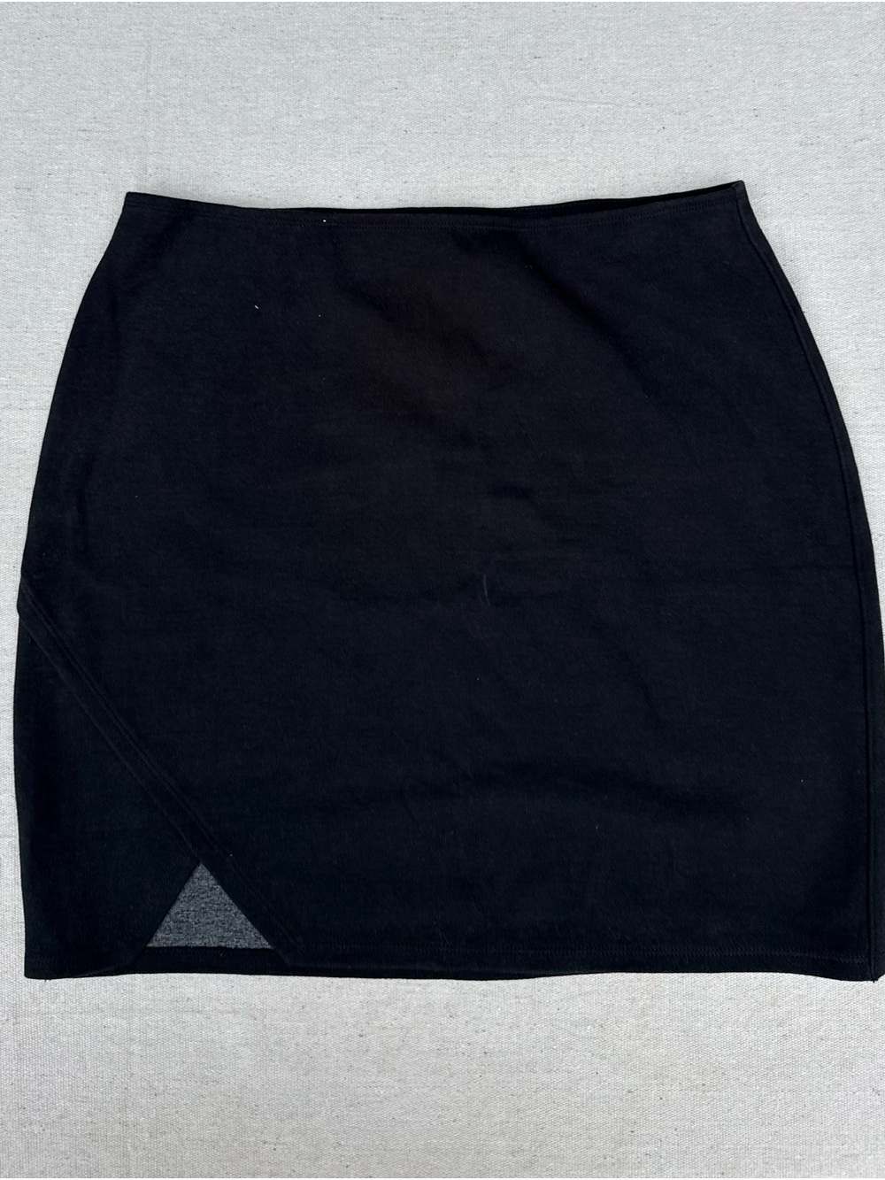 Abercrombie & Fitch Black Mini Skirt with Front Diagonal Slit